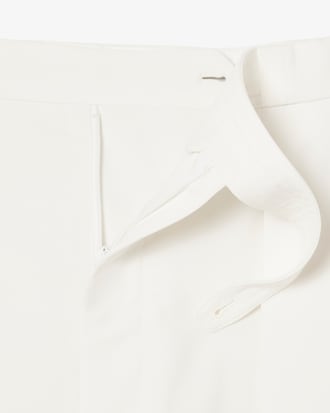 Runway Pleated Wool Bermuda Shorts