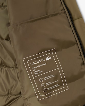 Water-Repellent Quilted Puffed Jacket