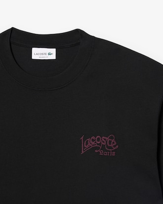 Heavy Cotton Jersey Embroidery Accent T-shirt