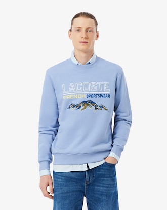 Embroidered Motif Fleece Sweatshirt