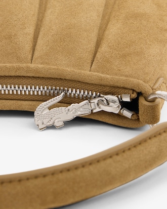 Small Lenglen Suede Leather Purse
