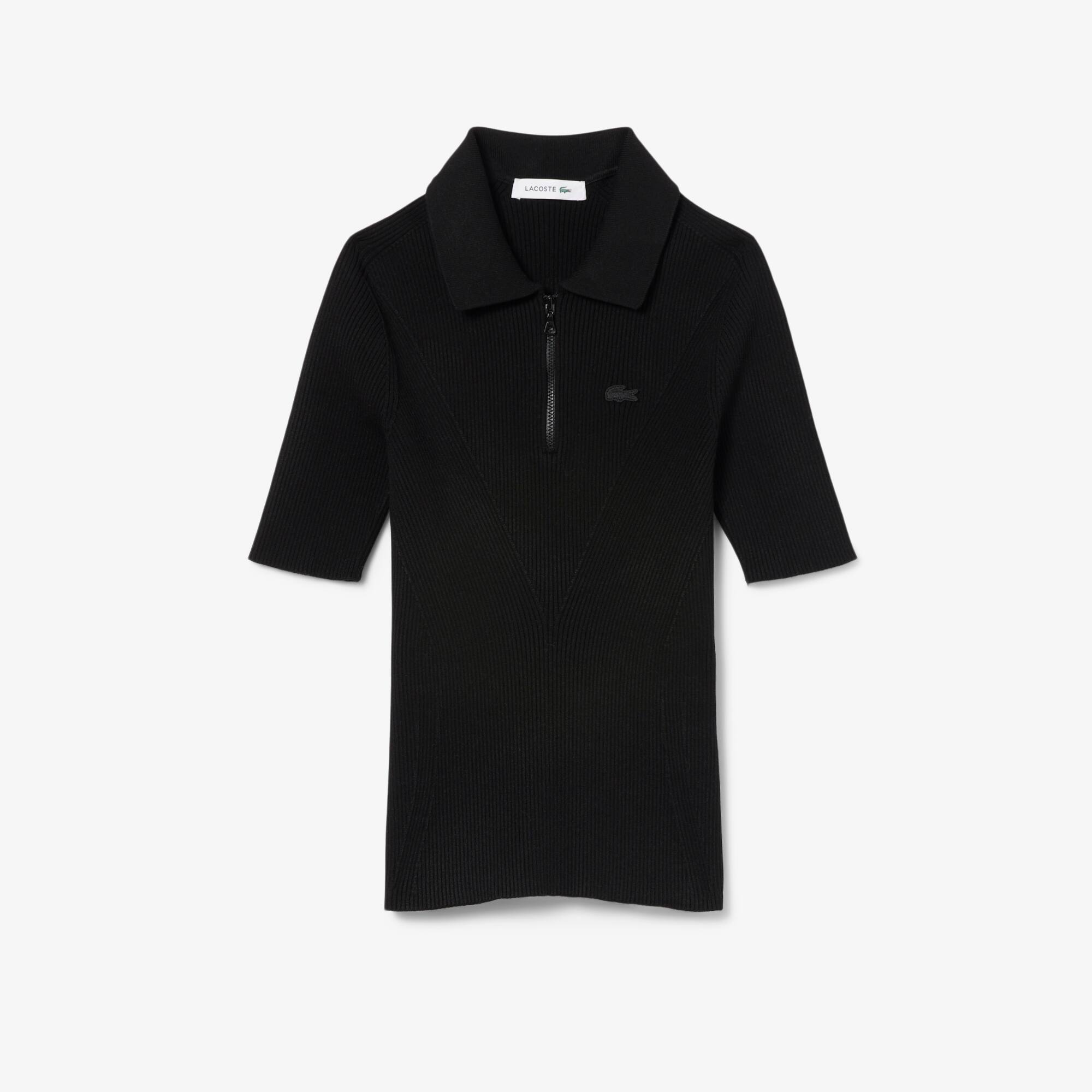 3D Ribbed Knit Polo Shirt - Women's Knitwear - New In 2026 | Lacoste