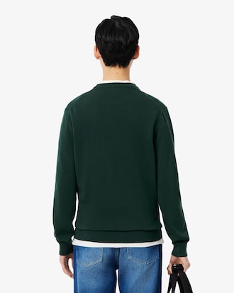 Monochrome Crew Neck Cotton Sweater