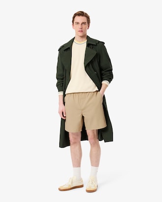 Relaxed Fit Poplin Shorts