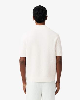 Classic Fit Boucl&eacute; Knit Polo Shirt