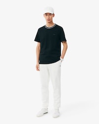 Stretch Piqu&eacute; Stripe Collar T-shirt
