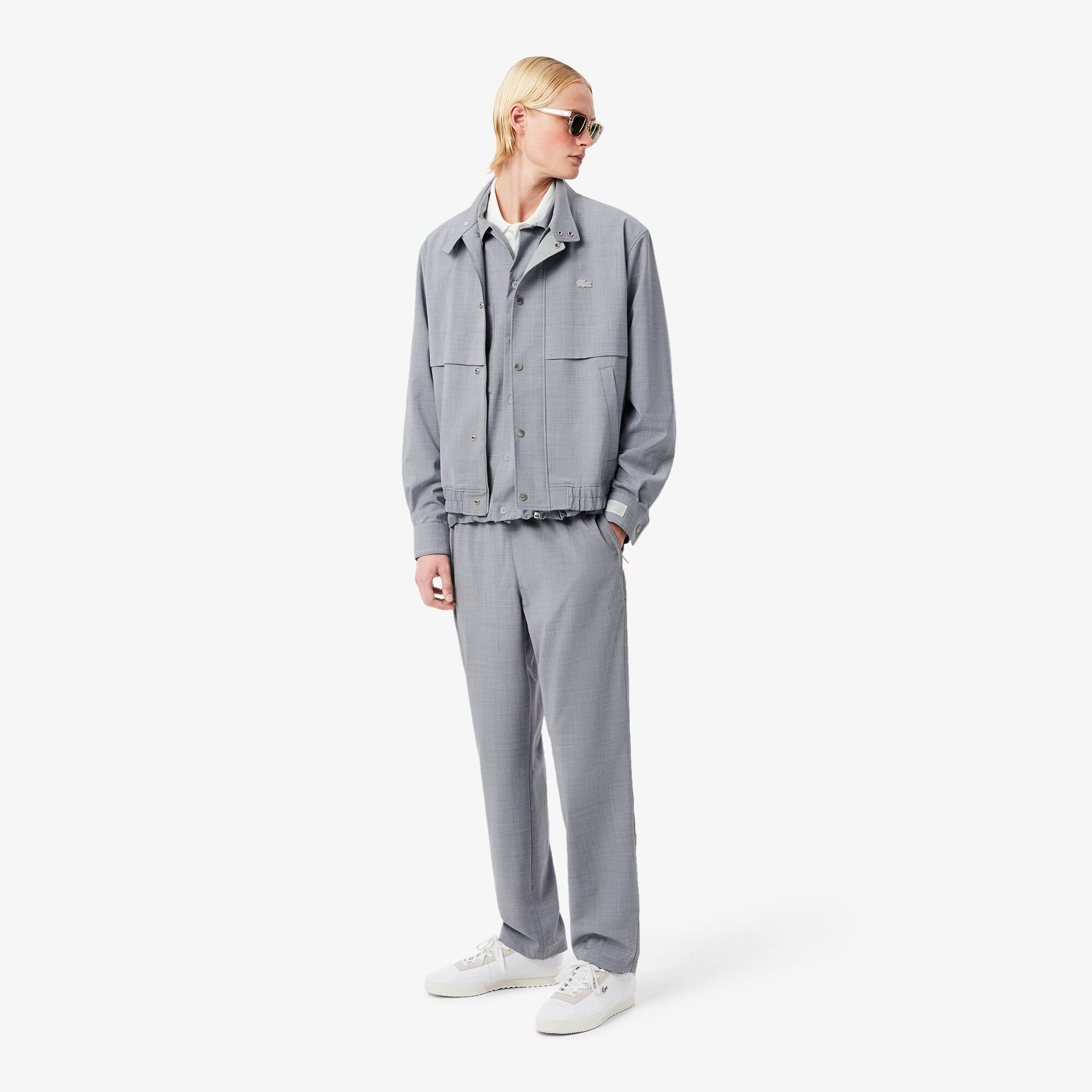 Regular Fit Wool Flannel Chino Pants - Men's Trousers & Shorts