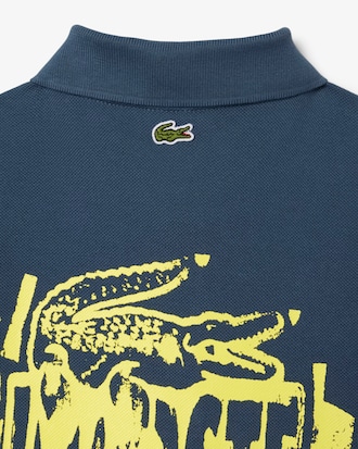Print Petit Piqué Polo Shirt