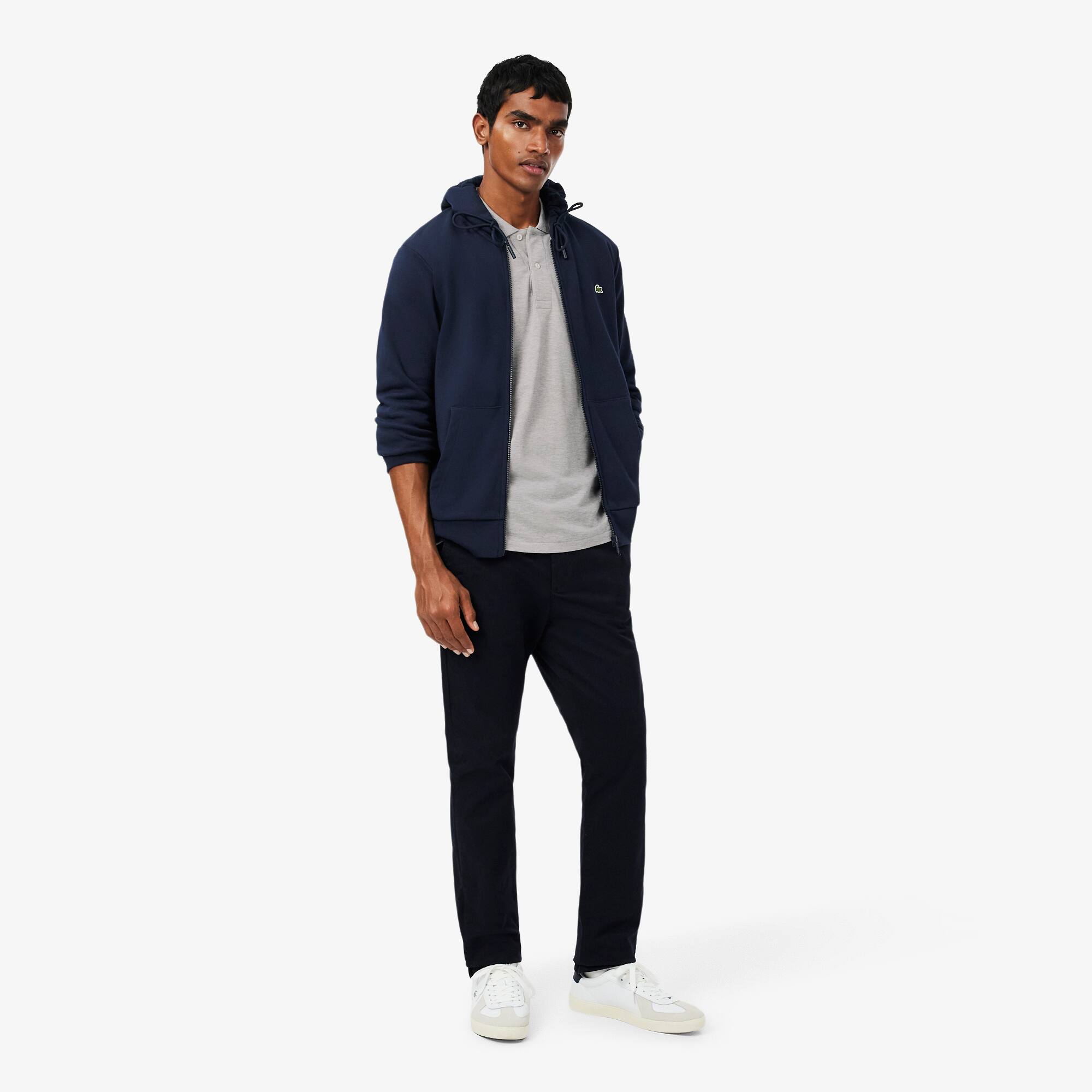 Lacoste Slim Fit Stretch Twill Chino Pants Size 40x32 Navy Blue