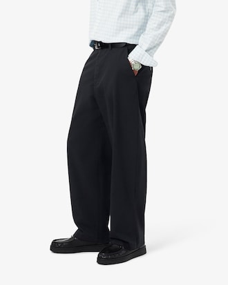 Loose Fit Stretch Cotton Chino Pants
