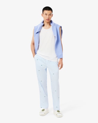 Printed Striped Cotton Pyjama Bottoms