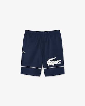 Printed Diamond Taffeta Tennis Shorts