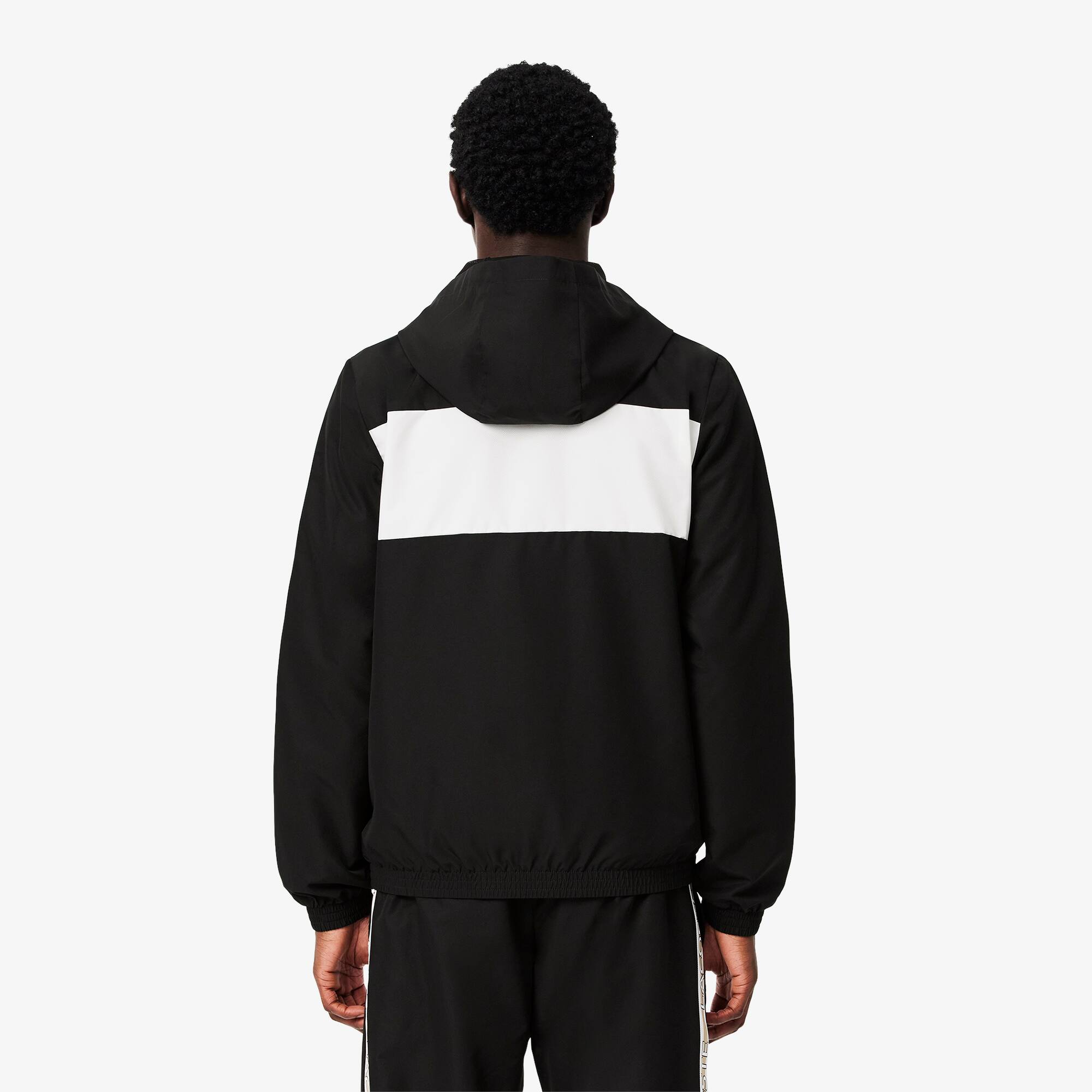 Colour-Block Logo Stripe Tennis Jacket - Men's Jackets