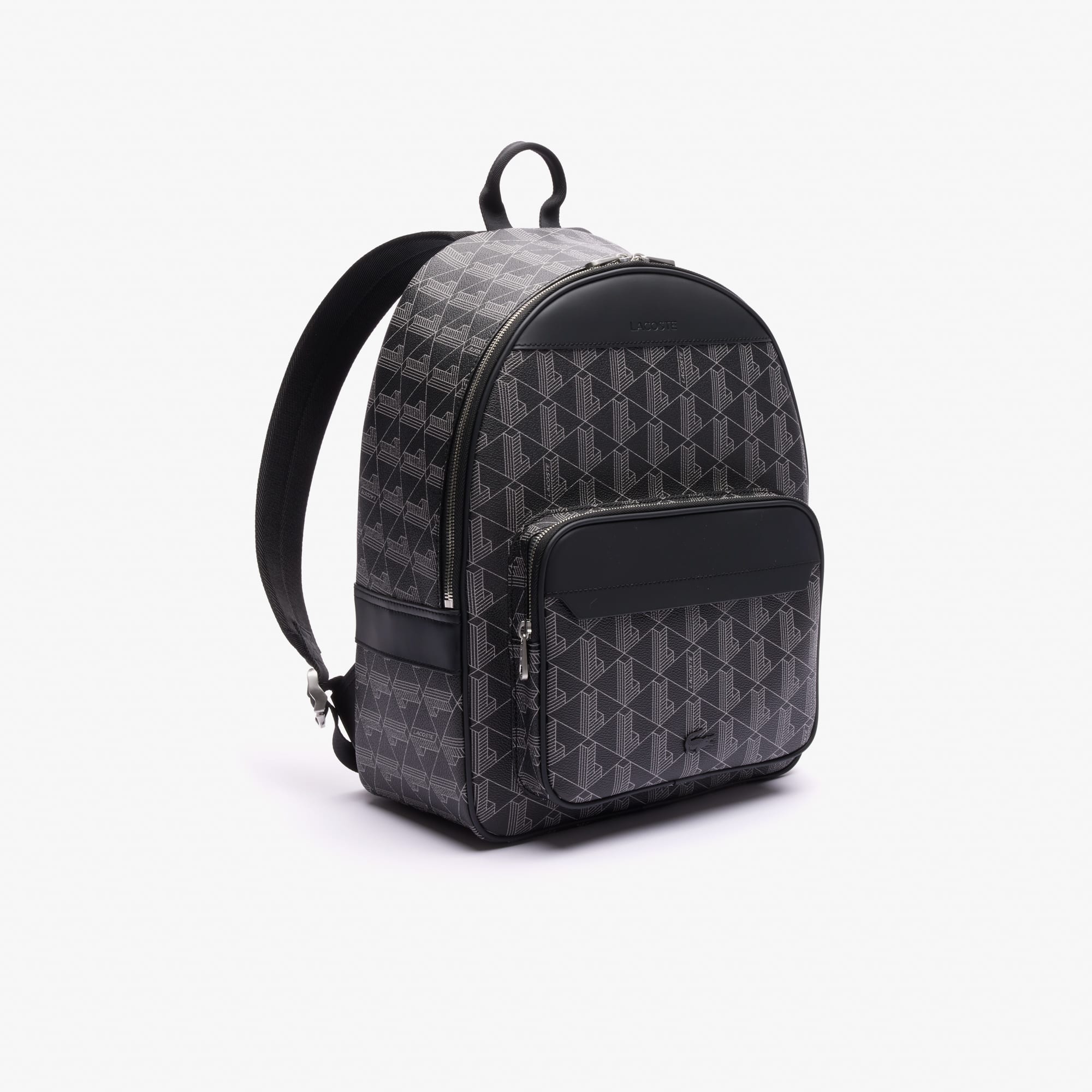 Lacoste ブラック リュック　メンズクラシック ポケットバックパック LACOSTE デイバック リュック RFID機能搭載 メンズクラシック