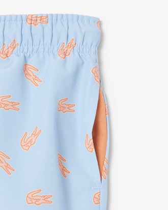 Monochrome Taffeta Swim Trunks