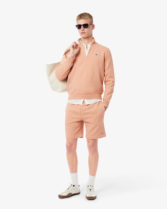 High Neck Zipped Fleece Sweatshirt