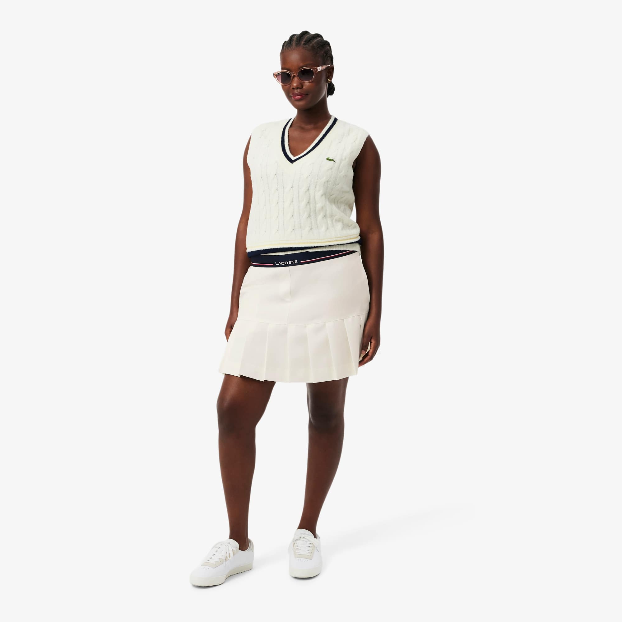 Short Pleated Wool Blend Skirt - Women's dresses & skirts - New In