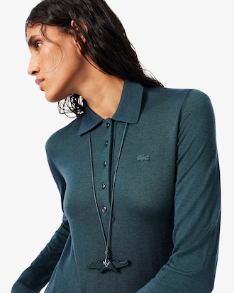 Runway Polo Collar Merino Wool Sweater