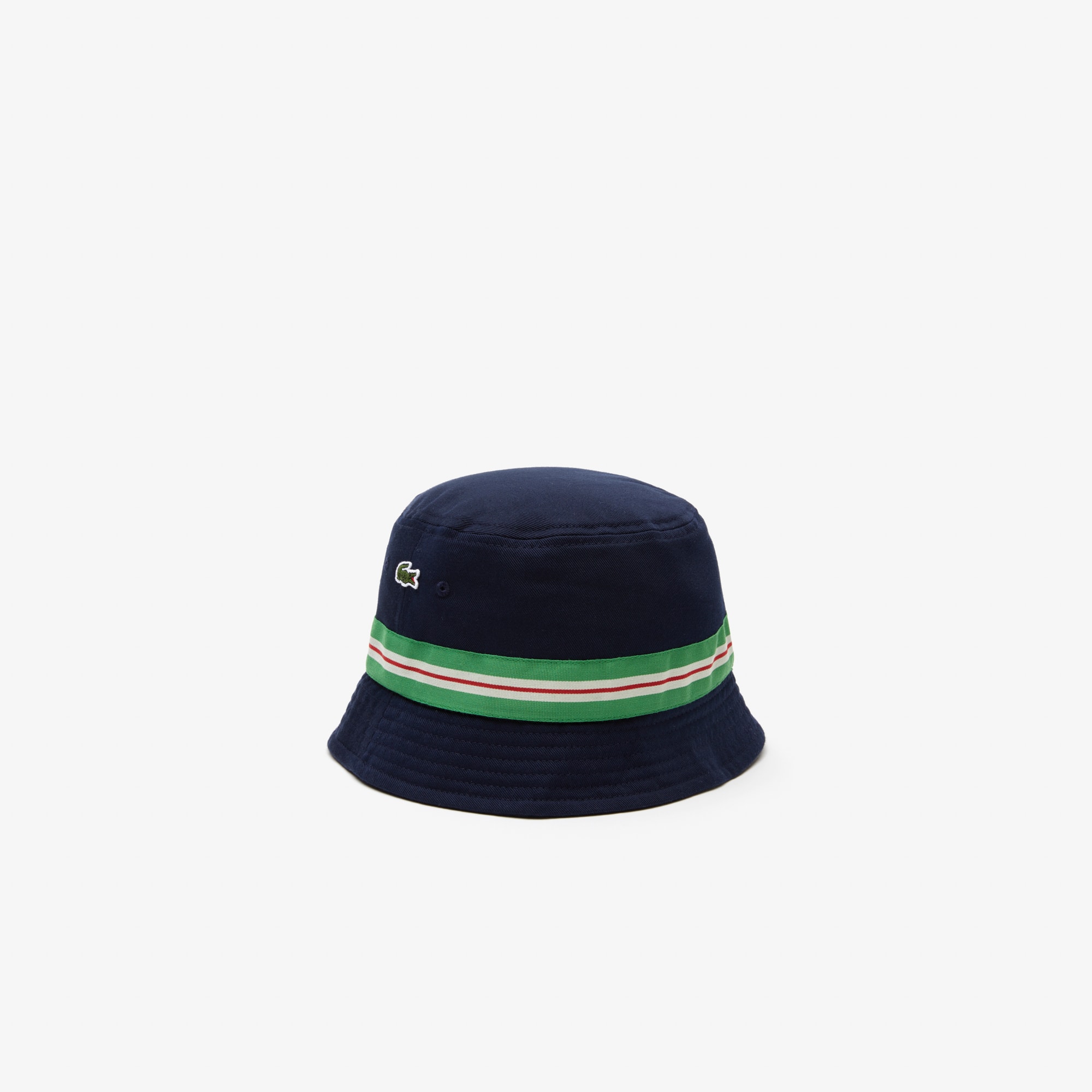 Unisex Lacoste Organic Cotton Stripe Band Bucket Hat Men's caps