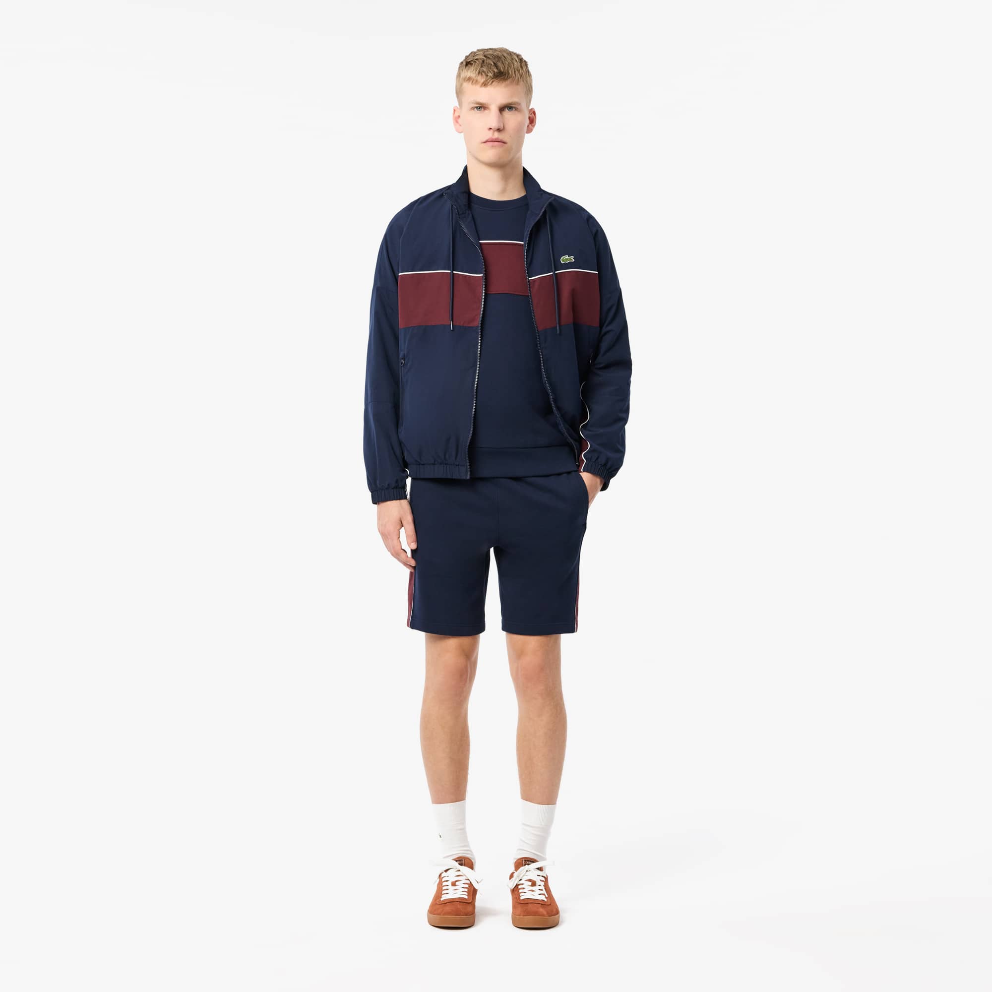 Colour Block Fleece Sweatshirt Men s Sweatshirts New In 2024 Lacoste