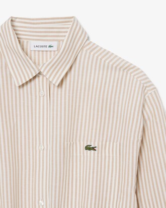 Oversized Linen Blend Shirt Dress