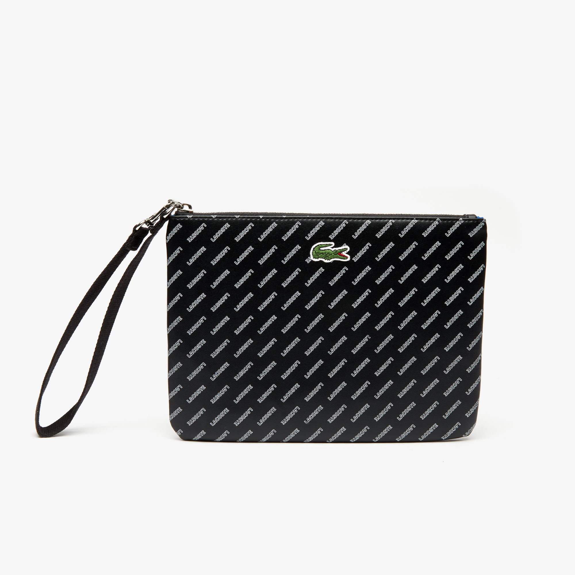Women's Lacoste LIVE Wrist Loop Coated Print Canvas Clutch LACOSTE