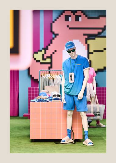 Lacoste Summer 2023 collection in Shanghai.