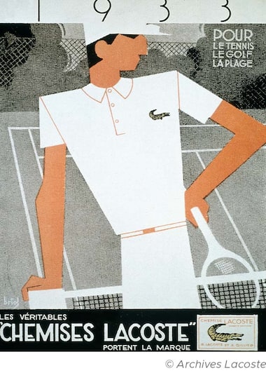 Advertising archive image Lacoste shirt