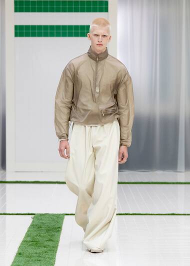Lacoste SS26 runway show look