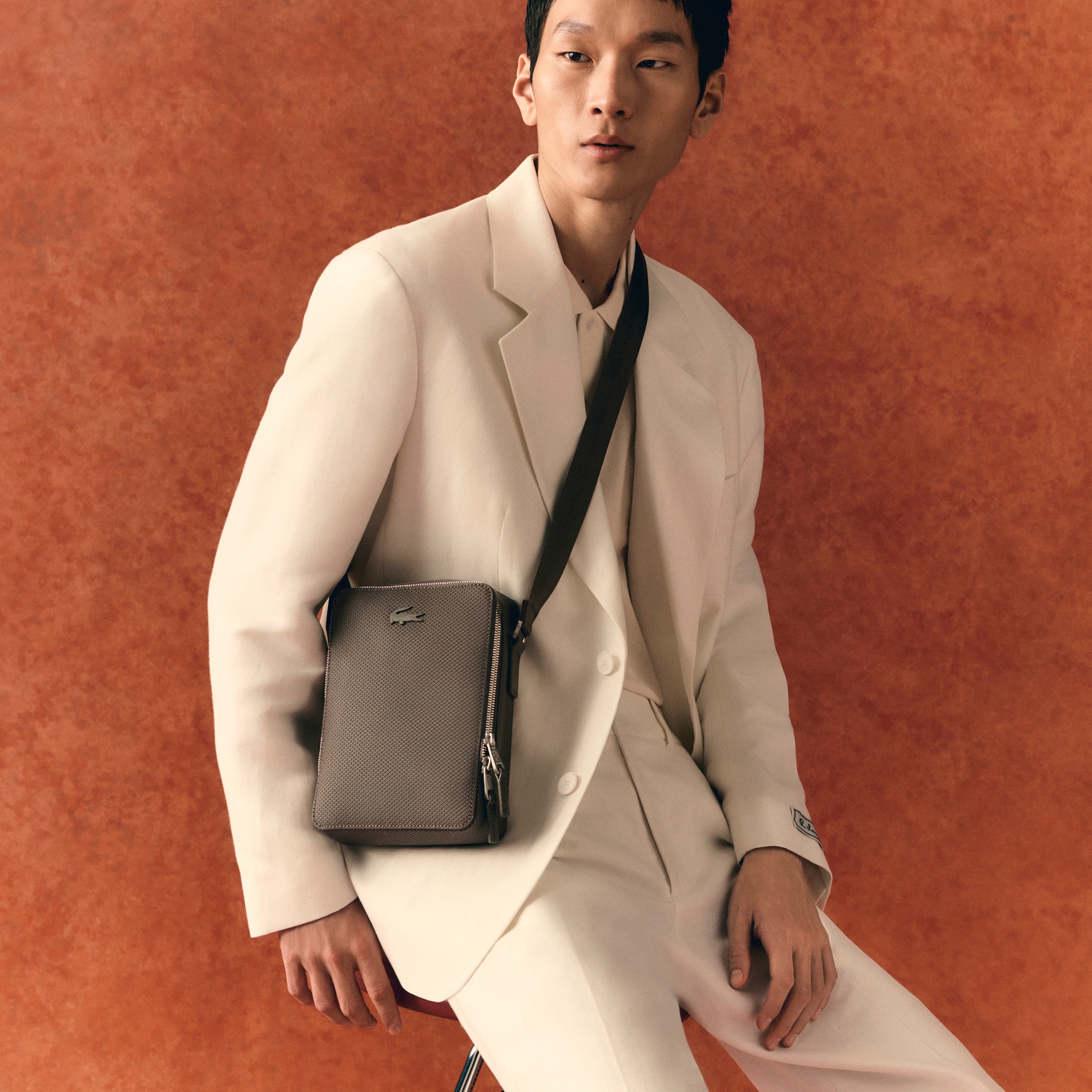 Chantaco Piqué Leather Shoulder Bag - Men's Vertical Bags