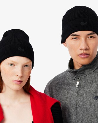 Ribbed Cuff Wool Beanie