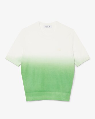 Short Sleeved Ombré Effect Sweater
