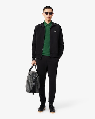 Zip-Up High Neck Fleece Sweatshirt