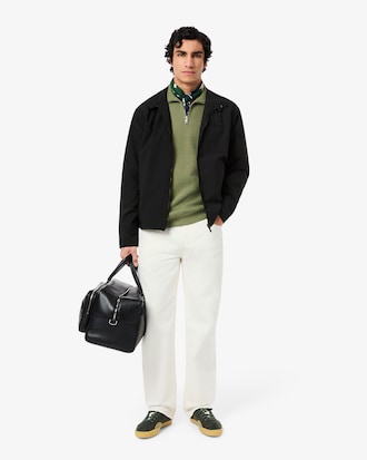 Water-Repellent Harrington Windbreaker Jacket