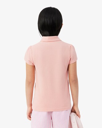 Scalloped Collar Piqu&eacute; Polo Shirt