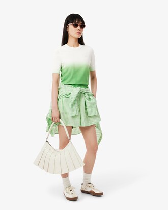 Short Sleeved Ombré Effect Sweater