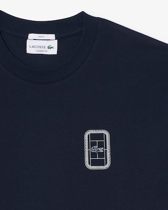 Tennis Print Cotton Jersey T-shirt