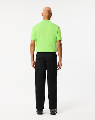 Straight Fit Cotton Cargo Pants