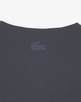 Runway Zipped Printed Stretch T-shirt