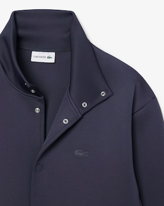 High Neck Embroidered Signature Jacket