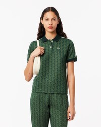 Slim Fit Monogram Jacquard Polo Shirt