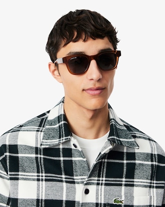 Cotton Plaid Twill Overshirt