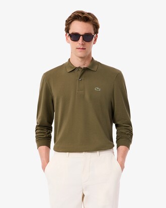 Classic Fit Long Sleeved L.12.12 Polo Shirt