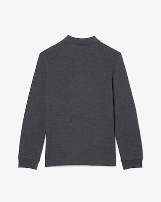 Long Sleeved Petit Piqu&eacute; Polo Shirt