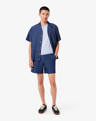 Stretch Piqu&eacute; Stripe Collar T-shirt