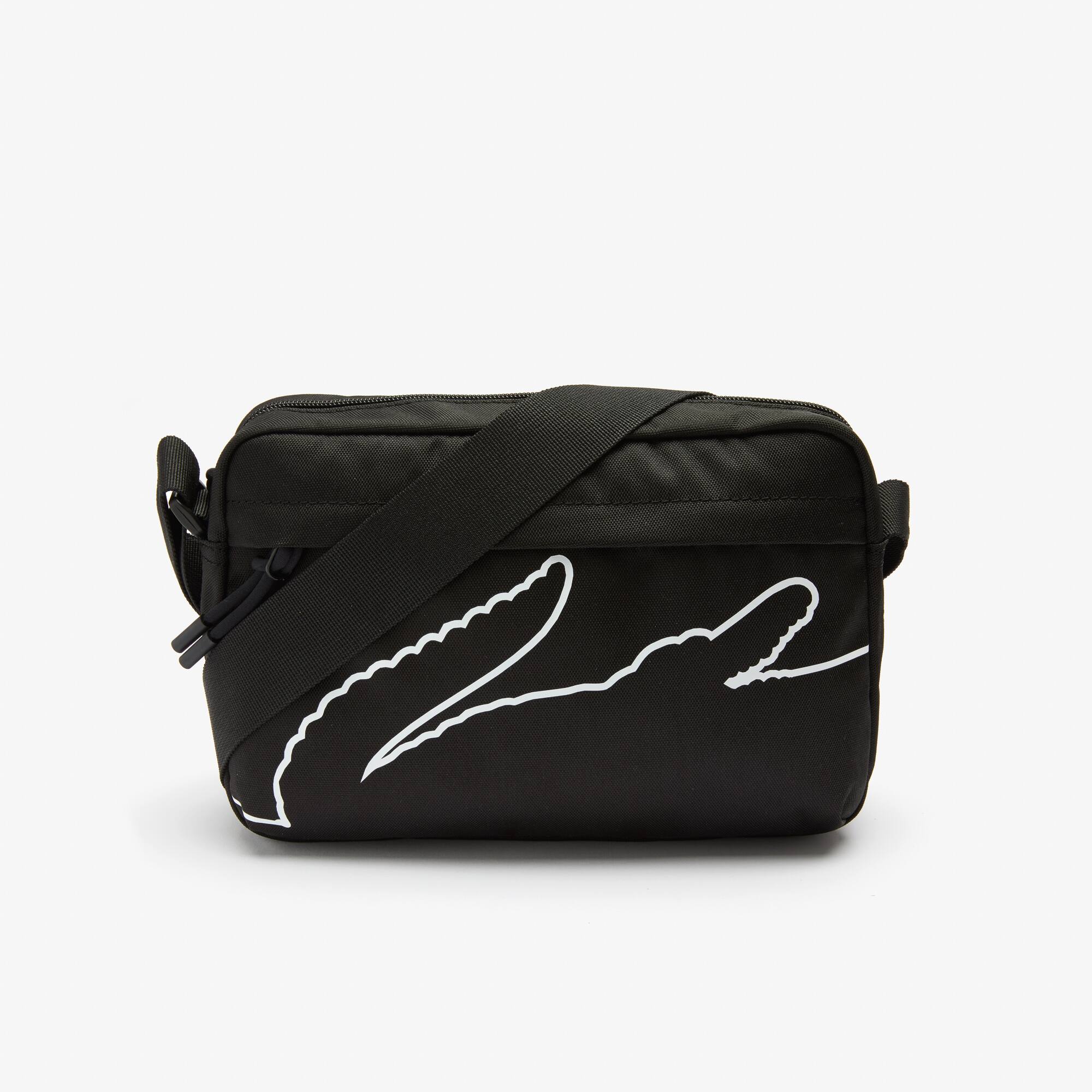 Neocroc Rectangular Lacoste - Men's Neocroc Crocodile Motif Rectangular Recycled Canvas ...