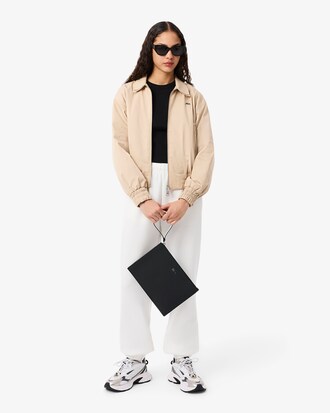Anna Coated Piqu&eacute; Canvas Pouch