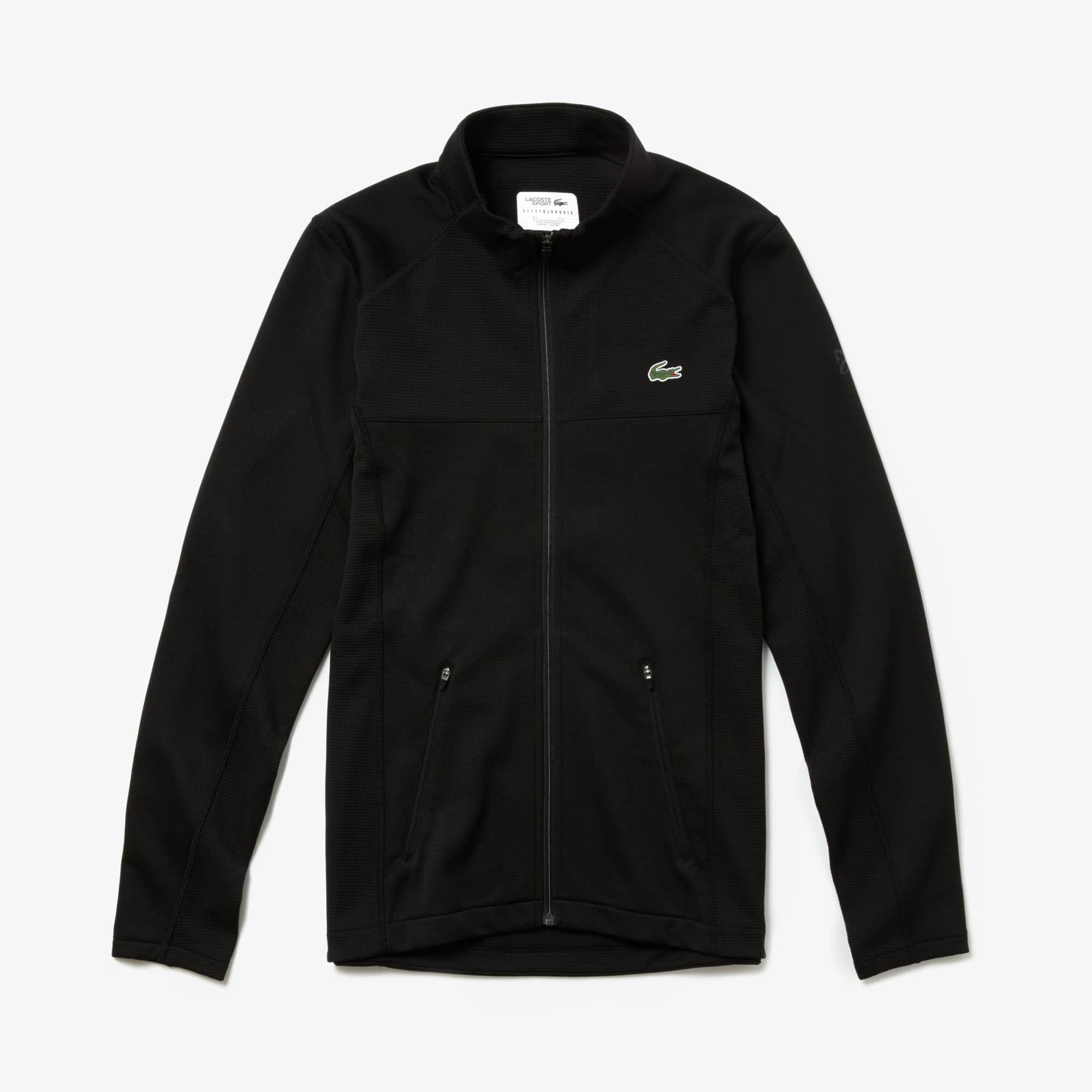 Lacoste Men's Lacoste SPORT Novak Djokovic Collection Stand-Up Neck Contrast Panel Jacket. 1