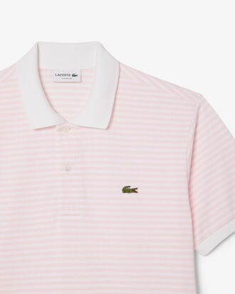 Classic Fit L.12.12 Striped Petit Piqué Polo Shirt
