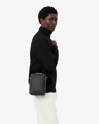 Chantaco Piqu&eacute; Leather Shoulder Bag